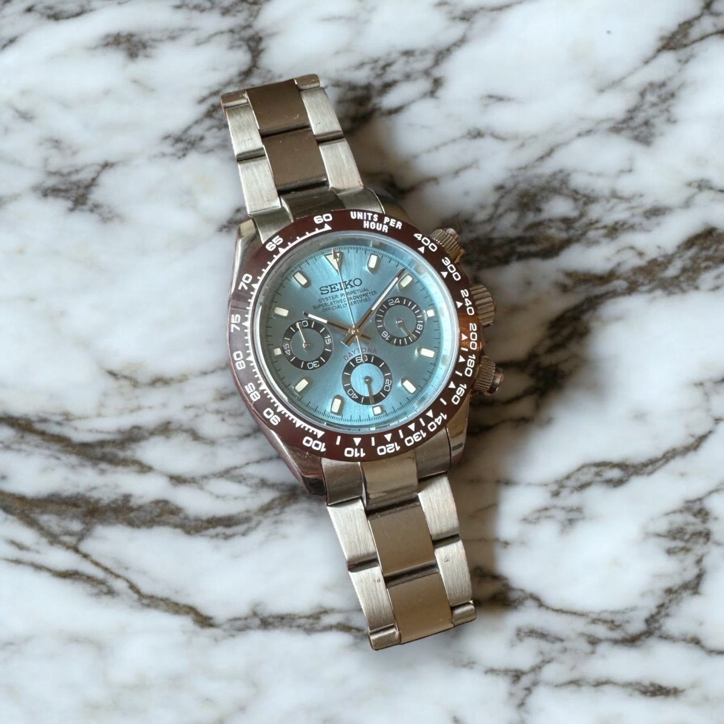 SEIKO MOD DAYTONA | PLATIN