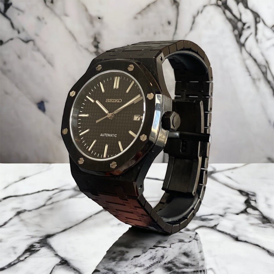 SEIKO MOD ROYAL OAK | SCHWARZ