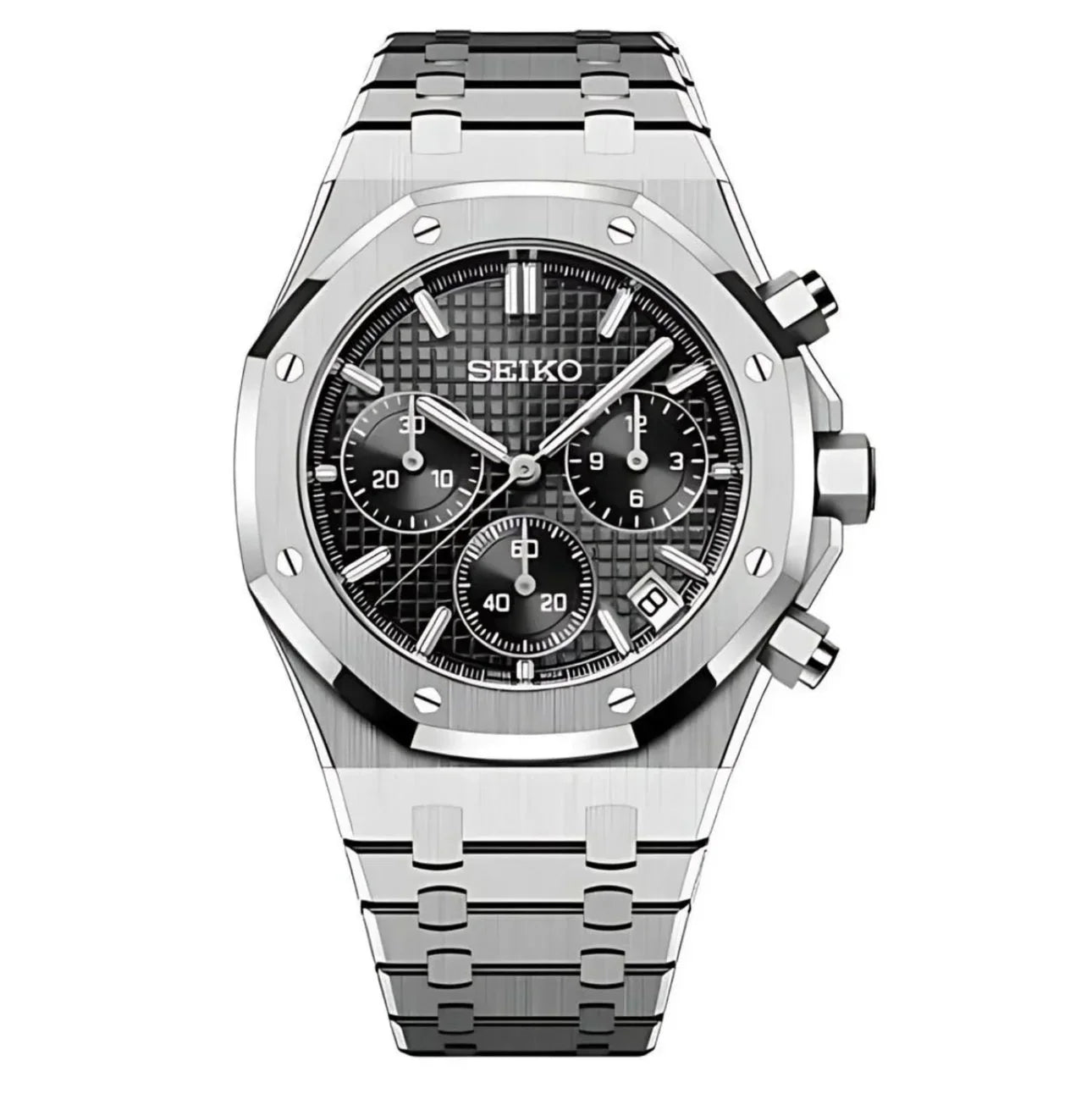 SEIKO MOD ROYAL OAK | SCHWARZER CHRONO