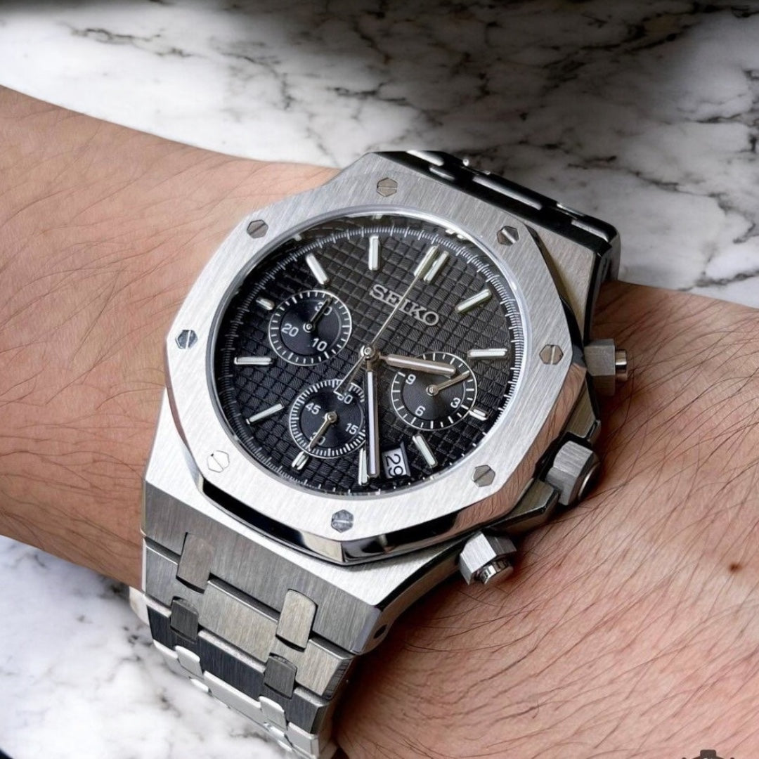 SEIKO MOD ROYAL OAK | SCHWARZER CHRONO