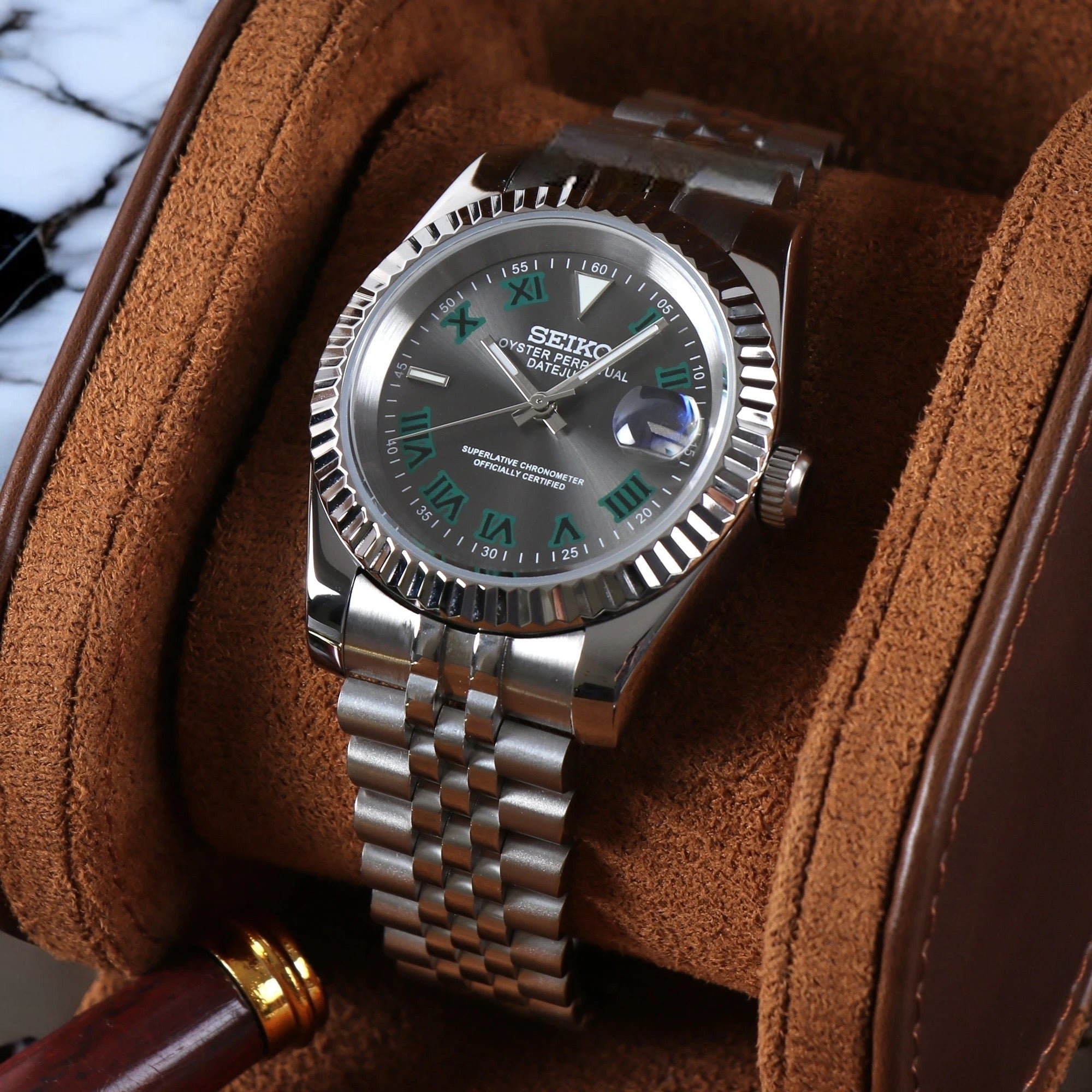 SEIKO MOD DATEJUST | WIMBLEDON