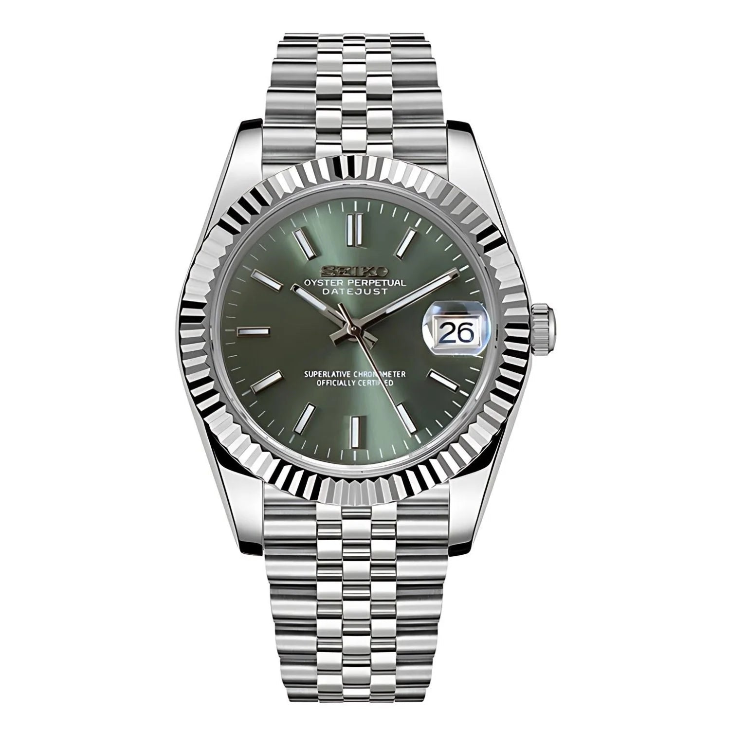 SEIKO MOD DATEJUST | GRÜN