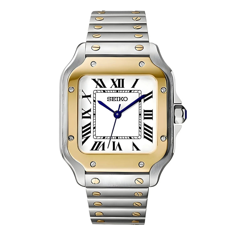SEIKO MOD SANTOS | GOLD/STAHL