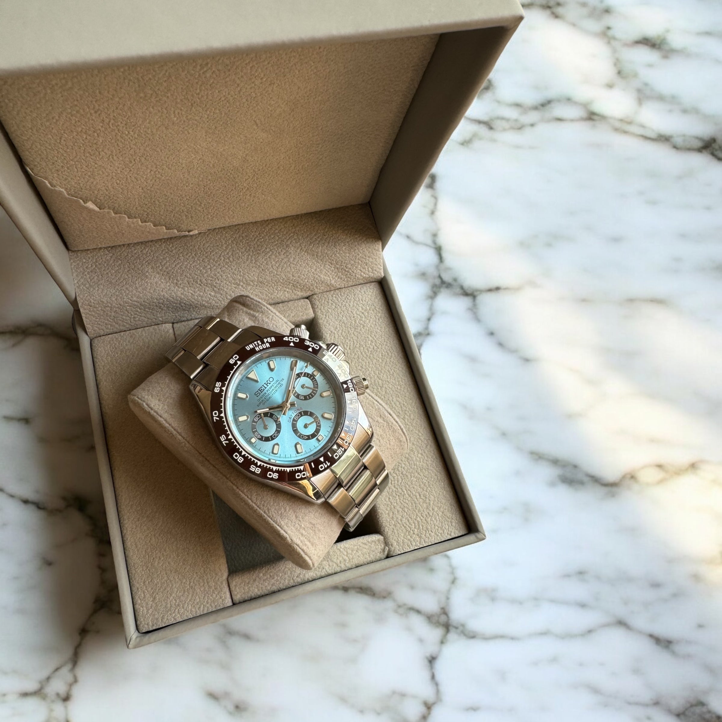 SEIKO MOD DAYTONA | PLATIN